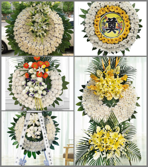 安徽六安市裕安区韩摆渡镇百市集村花圈速递
